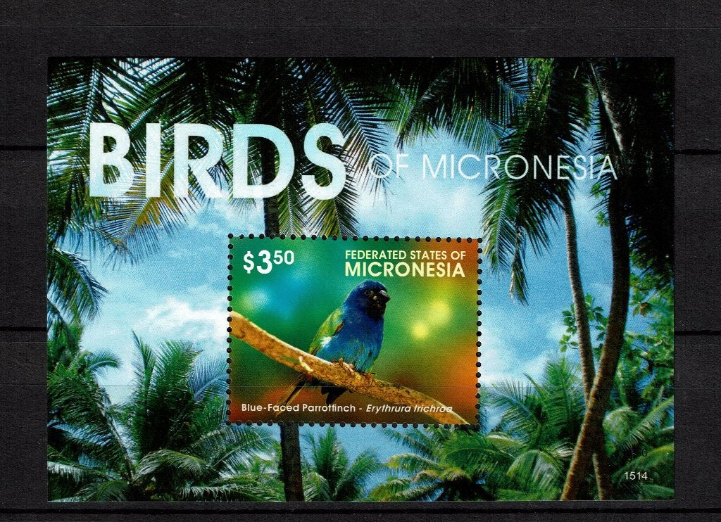 MICRONESIE 2015 PF BLOK VOGELS BIRDS 2, Postzegels en Munten, Ophalen of Verzenden, Postfris, Dier of Natuur