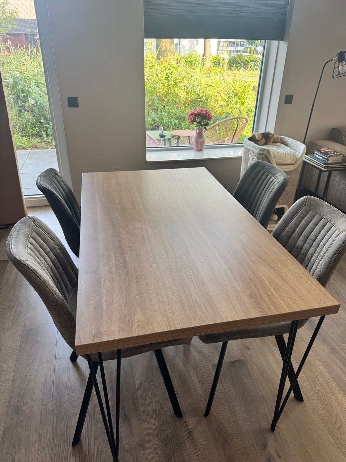 Eettafel, Ophalen, Zo goed als nieuw, Rechthoekig, 50 tot 100 cm