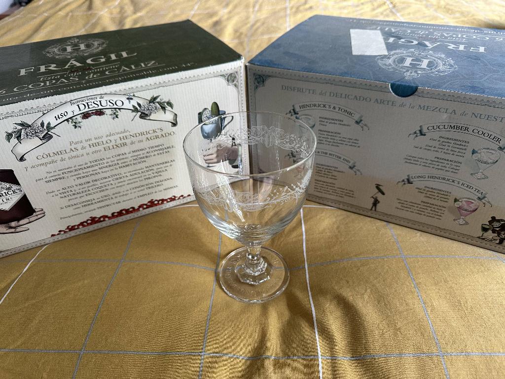 Hendrick's Gin glazen, Glas of Glazen, Nieuw, Ophalen of Verzenden, Glas
