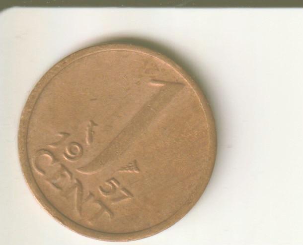 1 cent 1957 nederland, Verzenden, Koningin Juliana, 1 cent