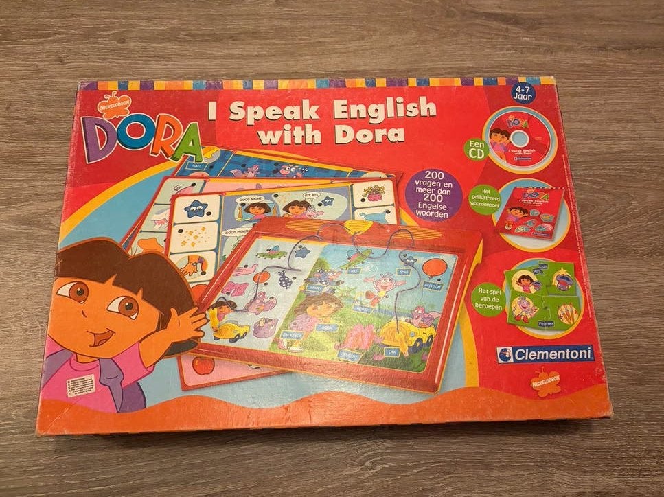 Dora Engels Leren - Interactief Spel voor Kinderen, Ophalen of Verzenden, Gebruikt, Taal en Lezen, Met licht
