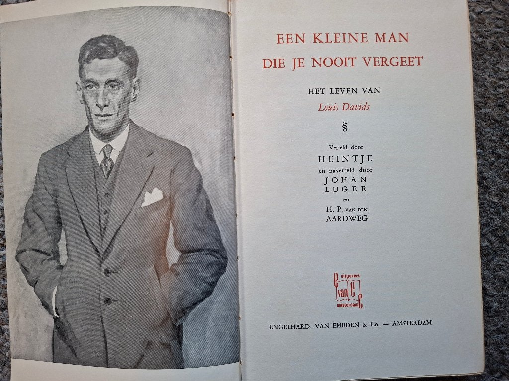 Een kleine man die je nooit vergeet:  Louis Davids, Gelezen, Overige, Ophalen of Verzenden, Heintje Davids
