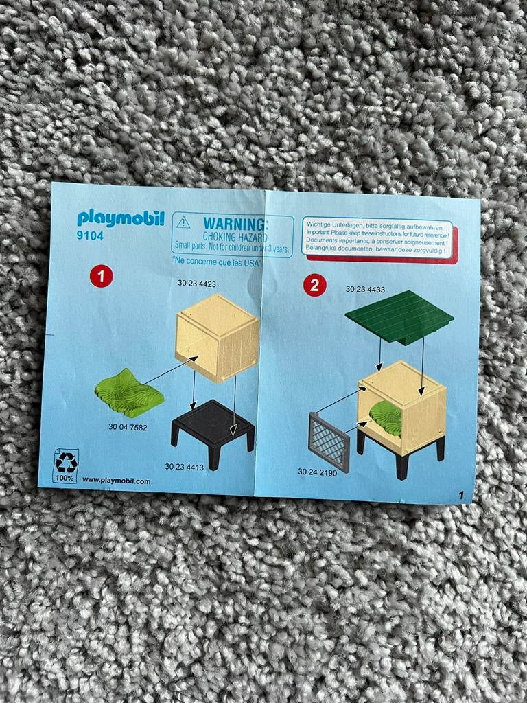 Playmobil Konijnenhok met Konijnen en Familie, Ophalen of Verzenden, Zo goed als nieuw