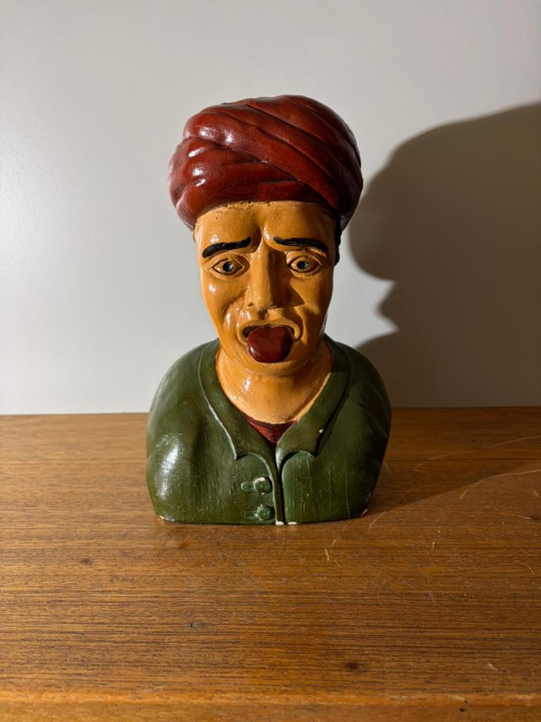 Vintage originele gipsen gaper Muzelman Moor.688, Ophalen