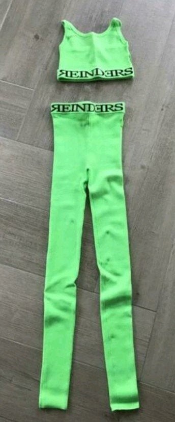 huispak-setje Reinders neon geel, 164 of XXS + riemen divers, Kleding | Dames, Reinders, Geel, Nieuw, Ophalen of Verzenden