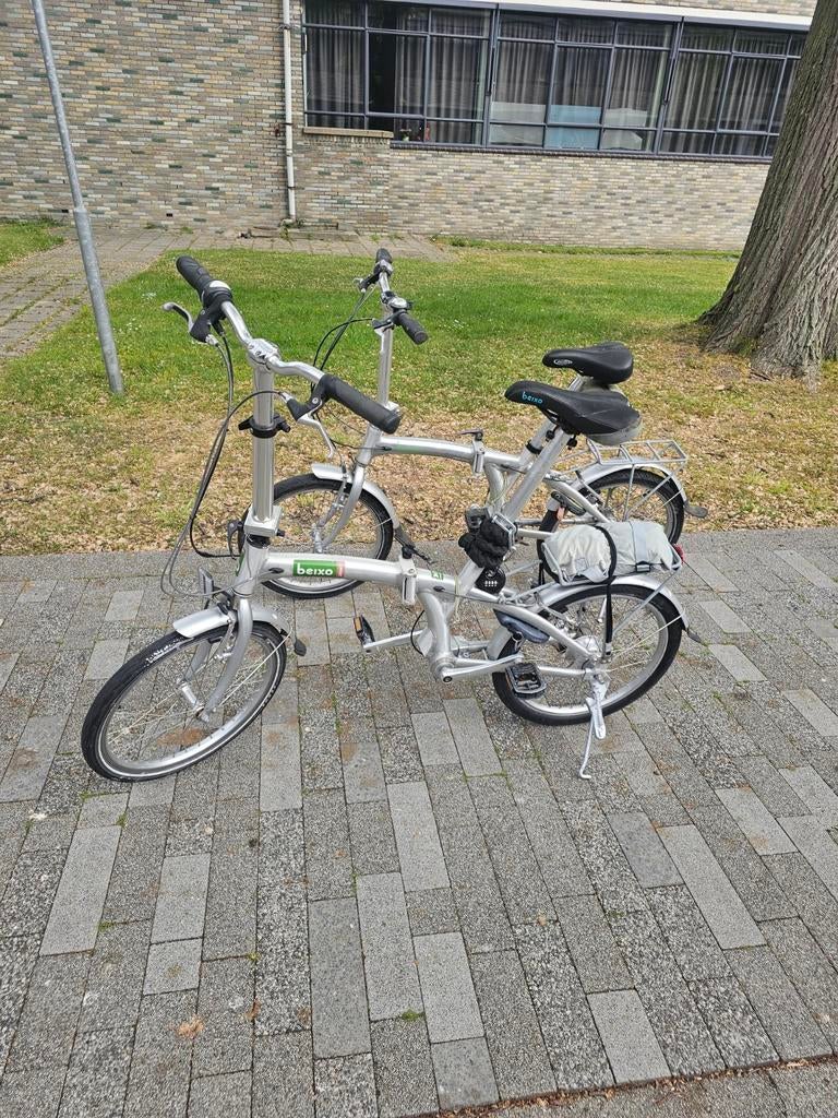 2 X Beixo Compact vouwfietsen met Cardanas aandrijving, Terugtraprem, Gebruikt, Versnellingen, Minder dan 47 cm