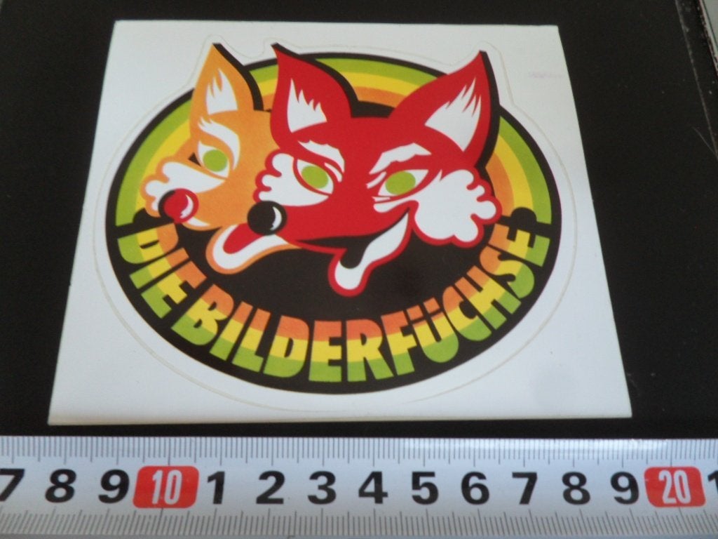 sticker Die Bilderfüchse, Ophalen of Verzenden, Zo goed als nieuw