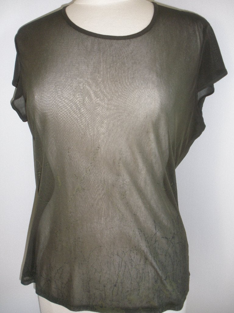 Fransa t- shirt leger groen maat L - zgan -, Maat 38/40 (M), Fransa, Ophalen of Verzenden, Zo goed als nieuw