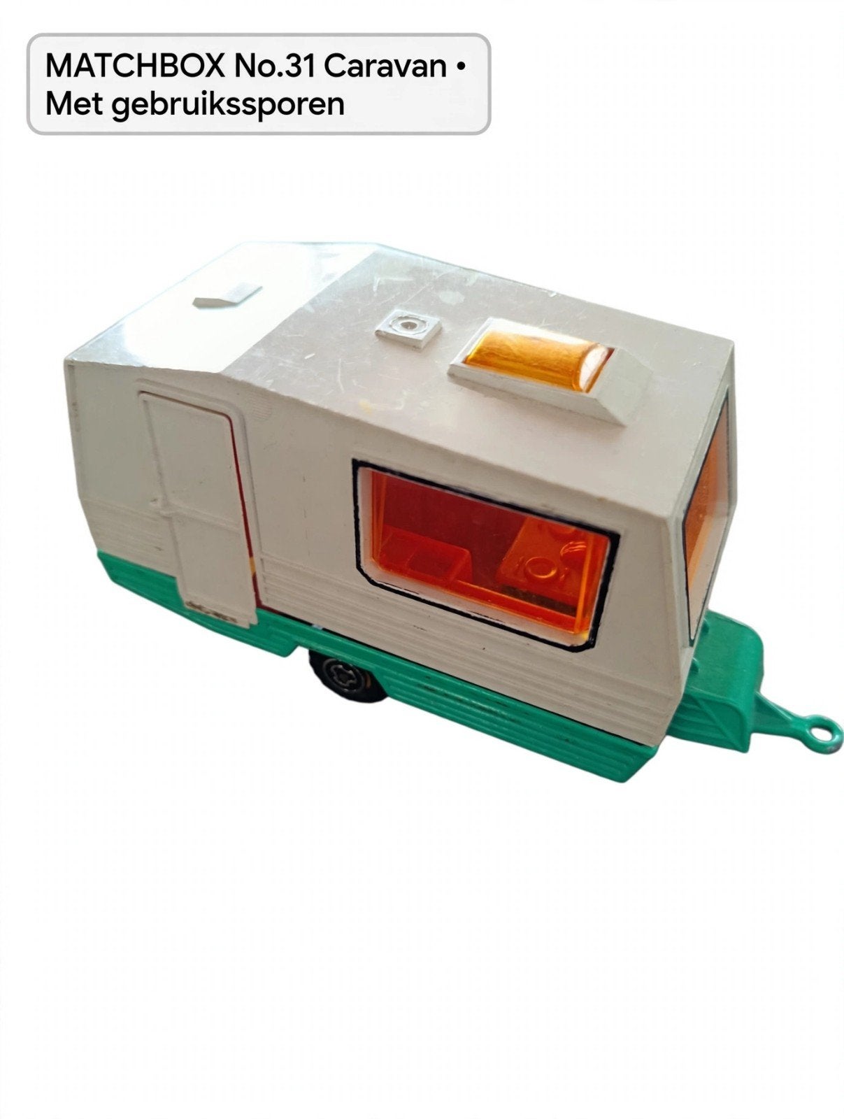MATCHBOX No.31 Caravan met gebruikssporen, Ophalen of Verzenden, Gebruikt
