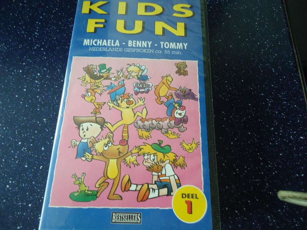 videoband ,, kids fun deel 1,,, Cd's en Dvd's, VHS | Kinderen en Jeugd, Alle leeftijden, Ophalen of Verzenden, Zo goed als nieuw