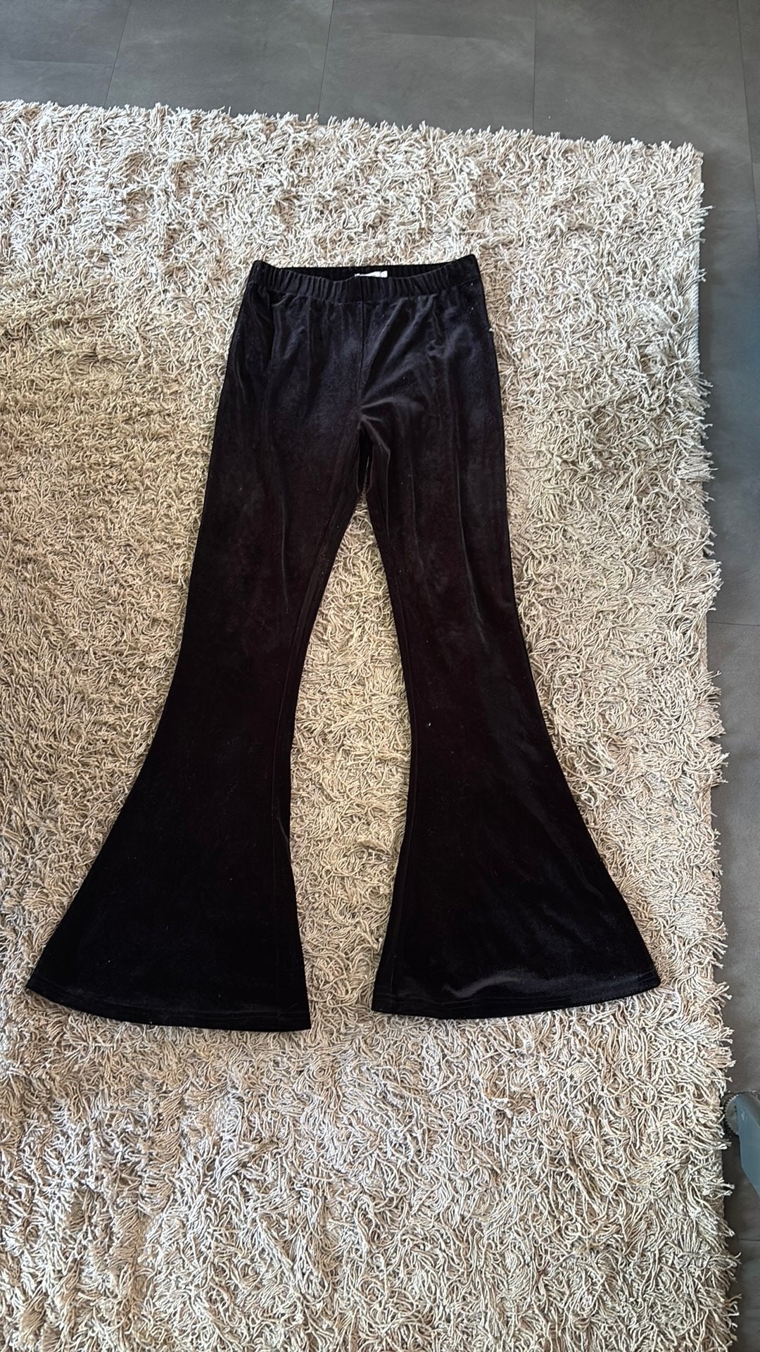 Vintage Dressing velvet flared broek zwart – maat S, ., Ophalen of Verzenden, Zo goed als nieuw, .