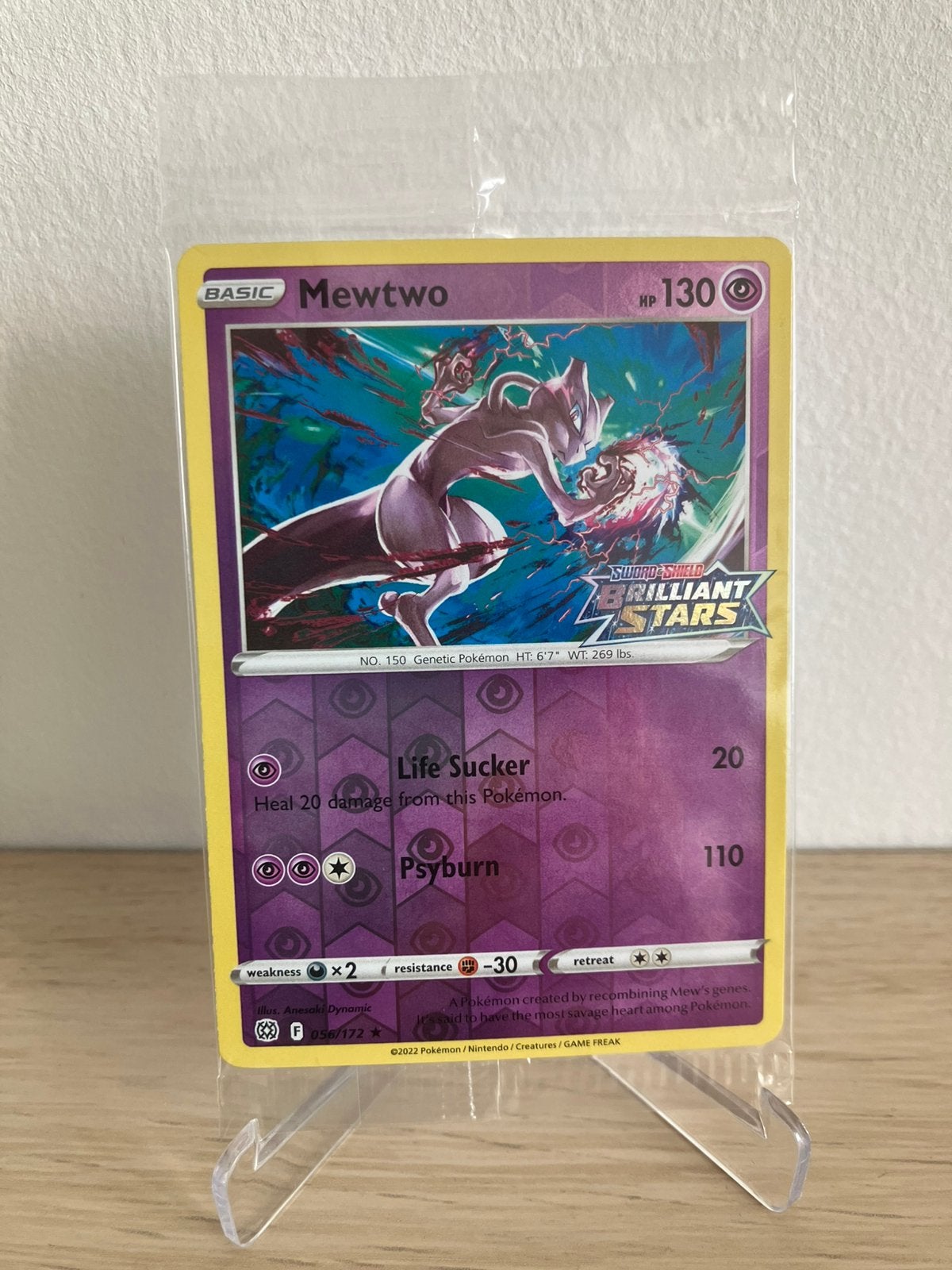 Mewtwo 056/172 promo stamped GESEALD, Ophalen of Verzenden, Nieuw, Losse kaart, Foil