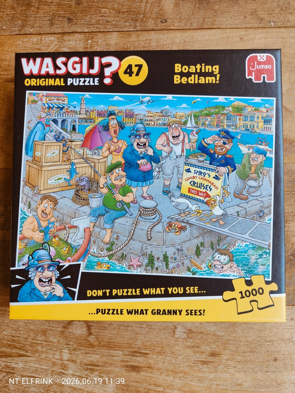 3 Wasgij puzzels, Ophalen, 500 t/m 1500 stukjes, Zo goed als nieuw, Legpuzzel