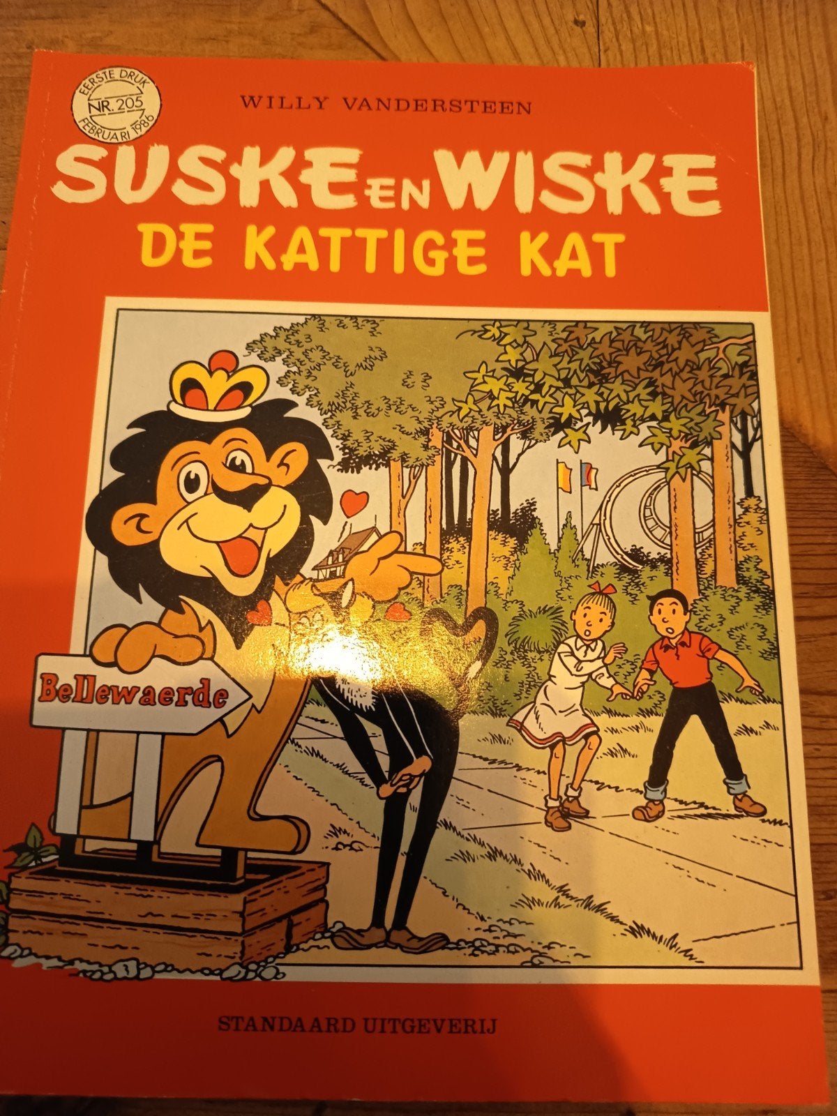 Eerste druk van Suske en Wiske, De kattige kat., Boeken, Willy Vandersteen, Eén stripboek, Ophalen of Verzenden, Zo goed als nieuw