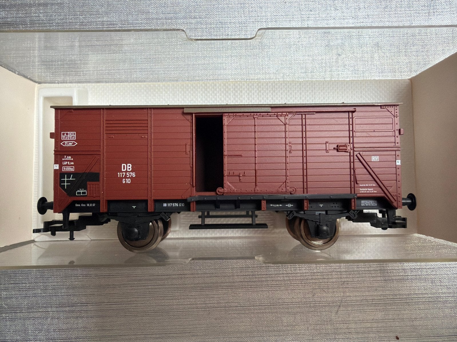 Fleischmann 5352 K H0 DB Gesloten goederenwagen Gms 30, Gelijkstroom, Fleischmann, Wagon, Ophalen of Verzenden