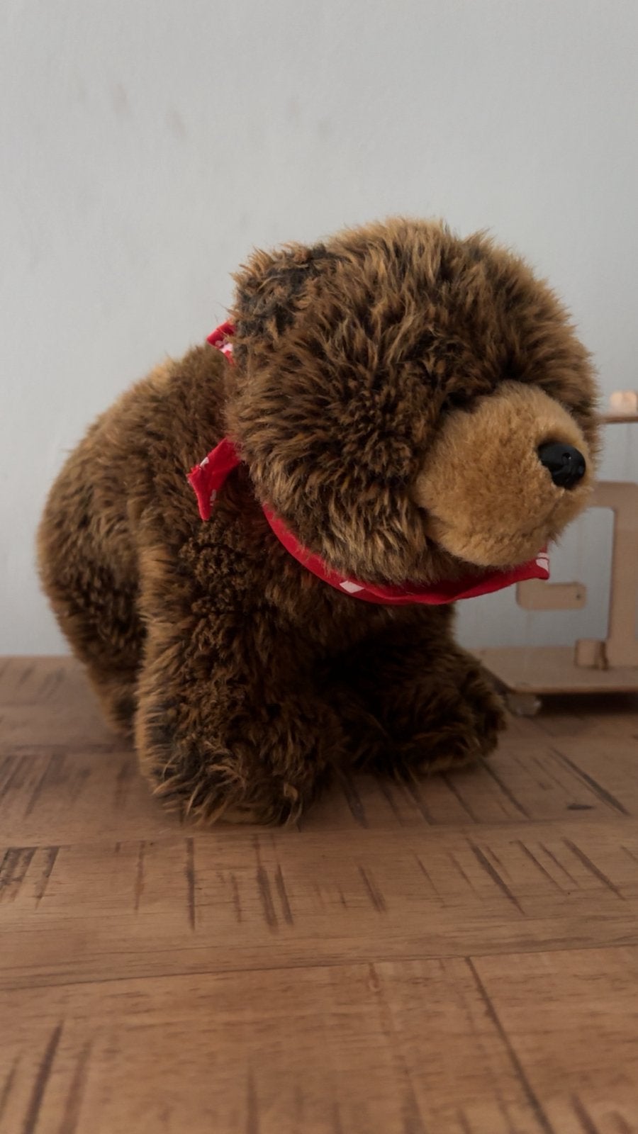 Uni toys bear with scarf, Ophalen of Verzenden, Gebruikt, Bruin, Beer