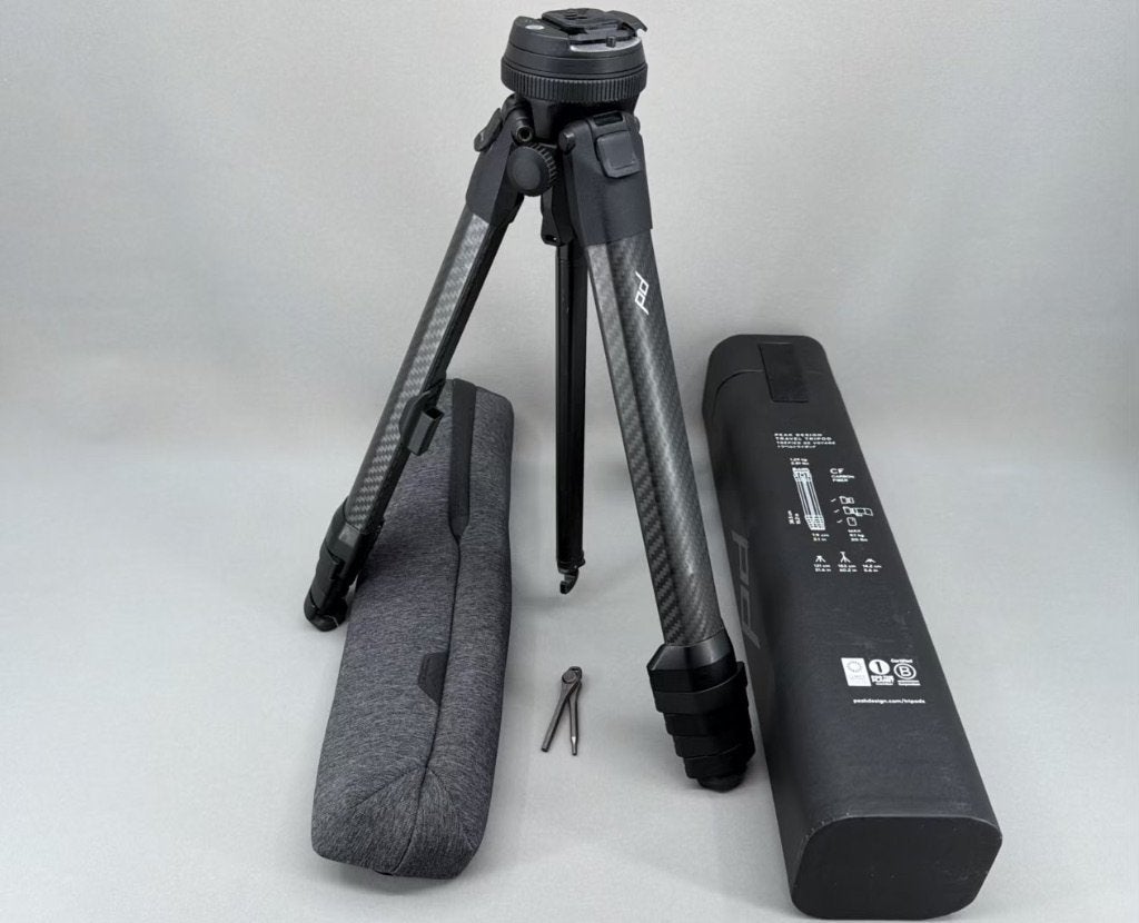 Peak Design Carbon Travel Tripod – Compact & Lichtgewicht, Audio, Tv en Foto, Fotografie | Statieven en Balhoofden, Gebruikt, 150 tot 175 cm