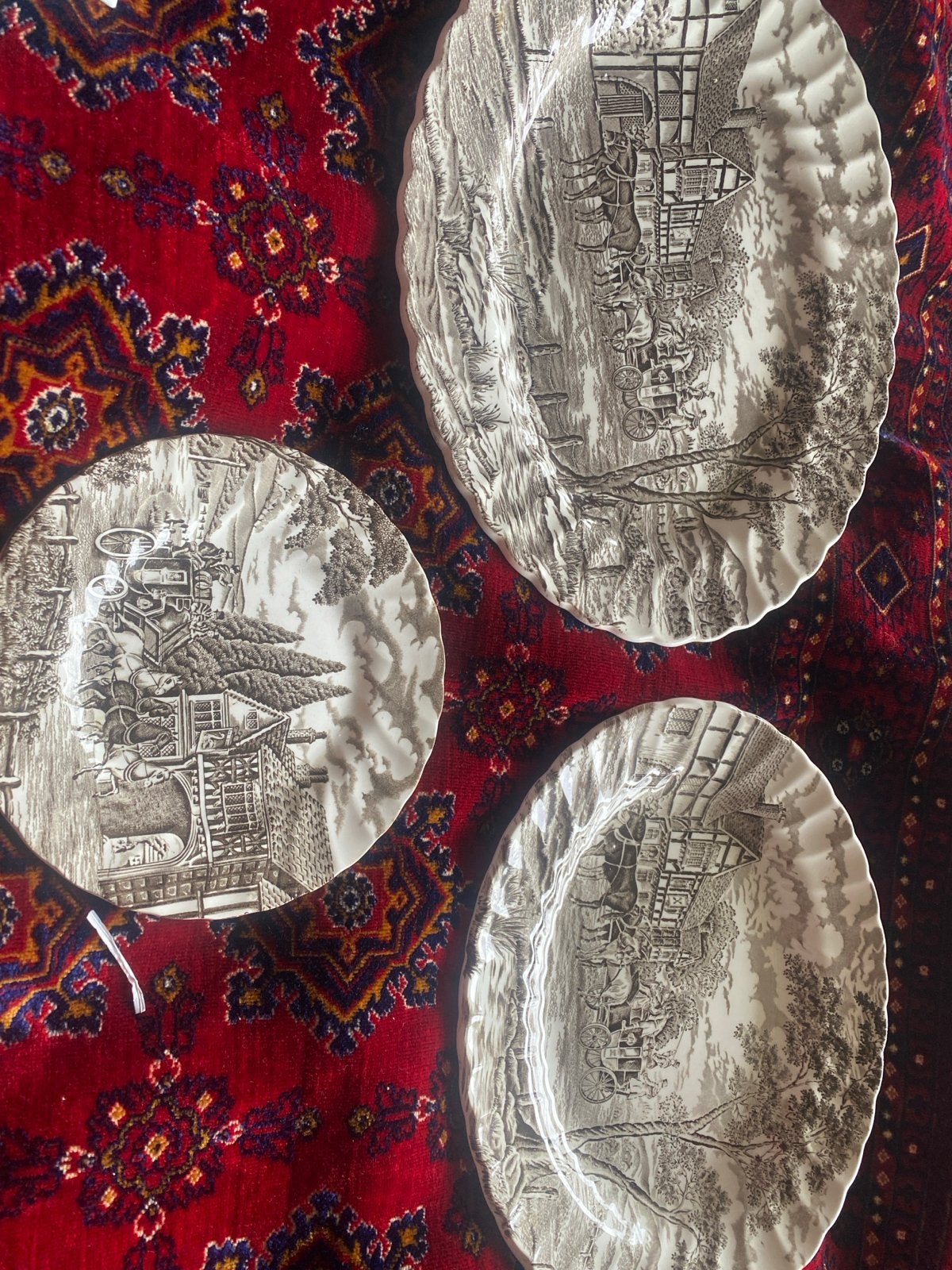 Myott Royal Mail Staffordshire Ware Borden (3 stuks), Antiek en Kunst, Antiek | Servies los, Ophalen