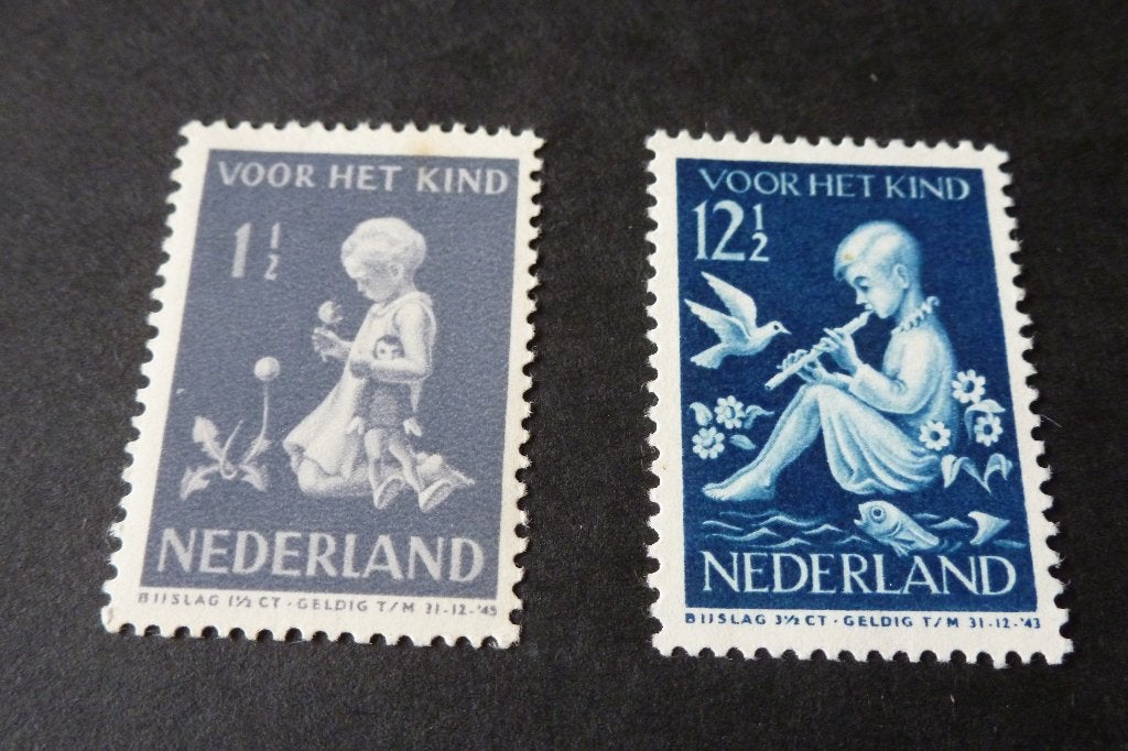 Postzegels - kinderzegels - oude 1 1/2 cent/ 12 1/2 1938-40, Ophalen of Verzenden, T/m 1940, Postfris