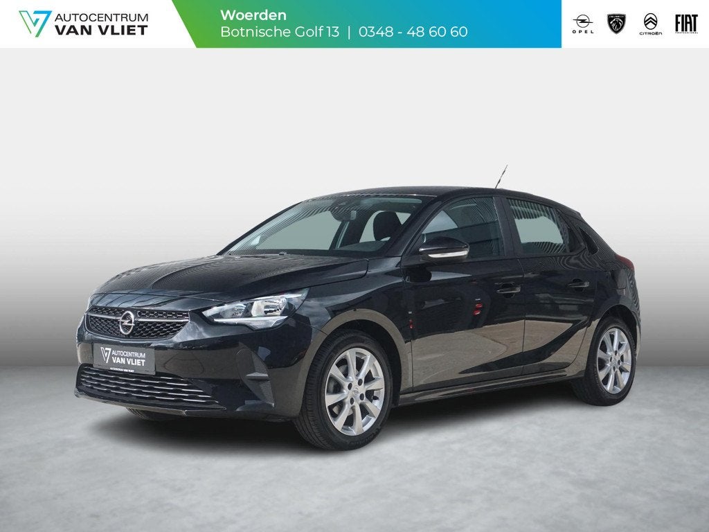 Opel Corsa 1.2 Edition Carplay, Auto's, Opel, 12 maanden, Stof, 1199 cc, Zwart