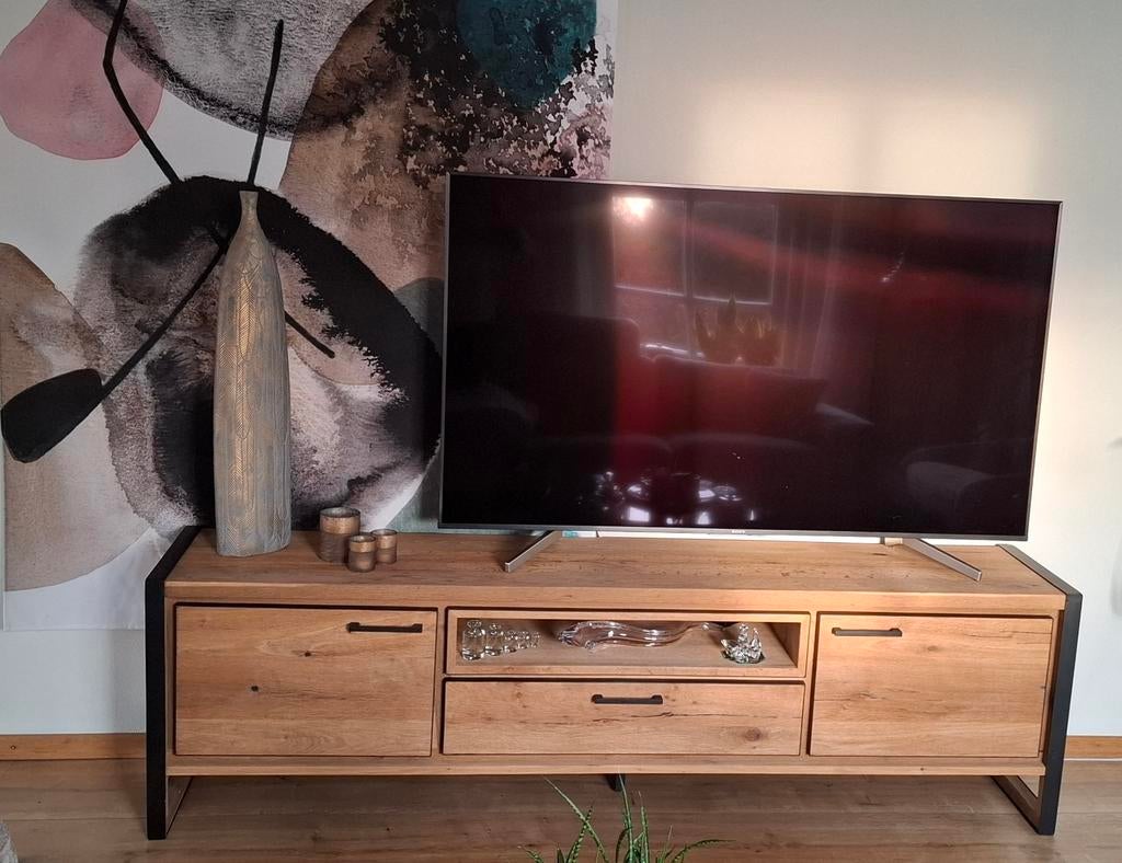 Henders & Hazel Metalo: TV-kast, tafel & vitrinekast, Modern, Industrieel, 150 tot 200 cm, Zo goed als nieuw, Minder dan 100 cm