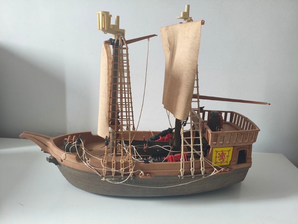 Playmobil piratenschip 3550 ( incompleet ), Gebruikt, Losse onderdelen, Ophalen of Verzenden, Boot/Schip