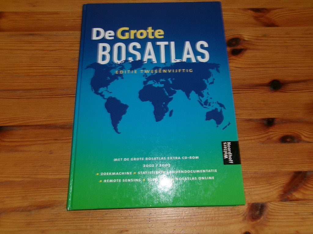 De Grote Bosatlas - Editie 52 2002, Boeken, Gelezen, Bosatlas, 2000 tot heden, Ophalen of Verzenden