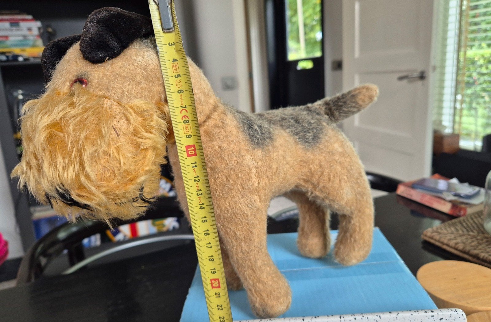 Vintage Steiff Airedale Terriër - 22 cm, Ophalen of Verzenden