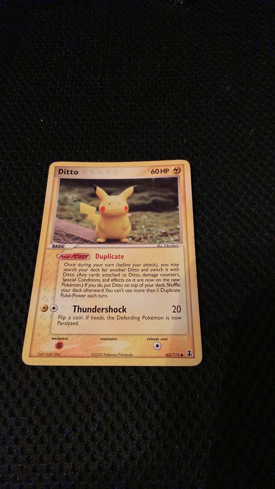 Ditto (Pikachu) 63/113 Delta Species Non Holo 2005, Ophalen of Verzenden, Zo goed als nieuw
