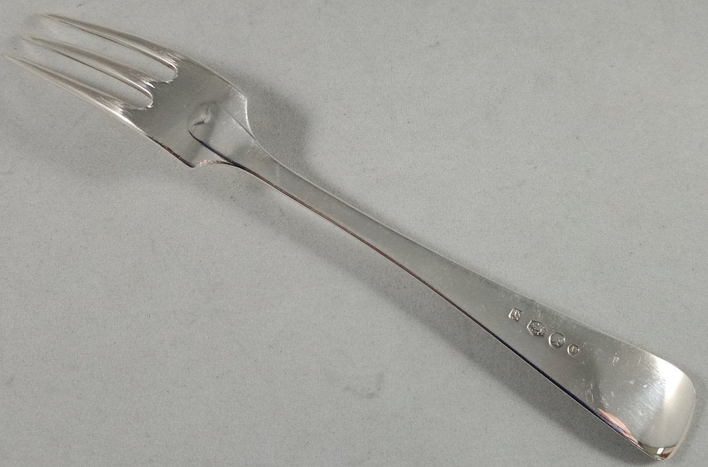 Zilveren Dessertvork Haags lofje 835 zilver, Ophalen of Verzenden, Zilver