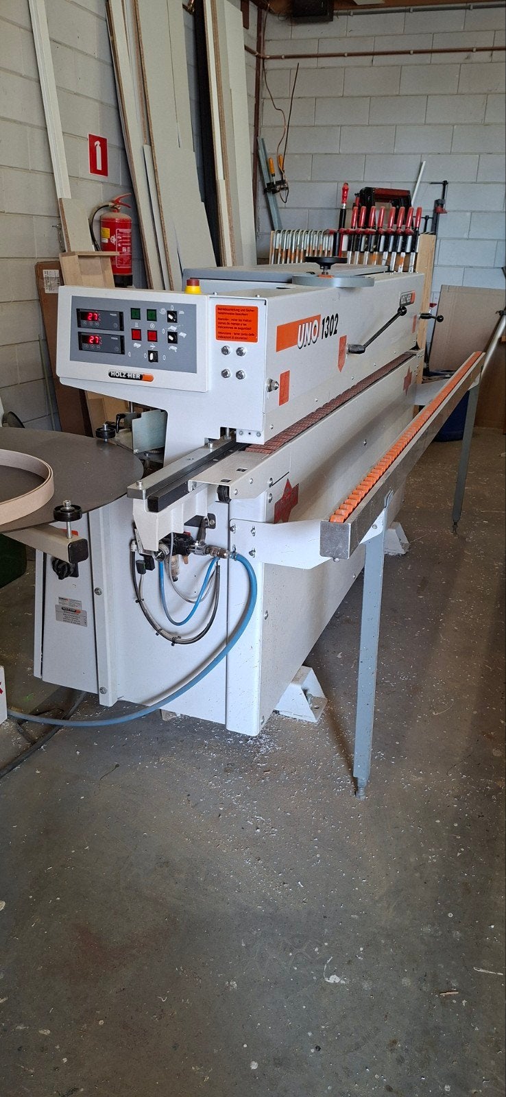 Holz-Her UNO 1302 kantenlijmmachine, Ophalen