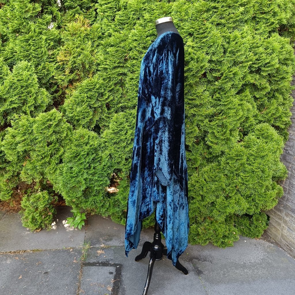 Lange Velours Jurk Bora Fashion XXL [48], Kleding | Dames, Bora Fashion, Blauw, Jurk, Ophalen of Verzenden