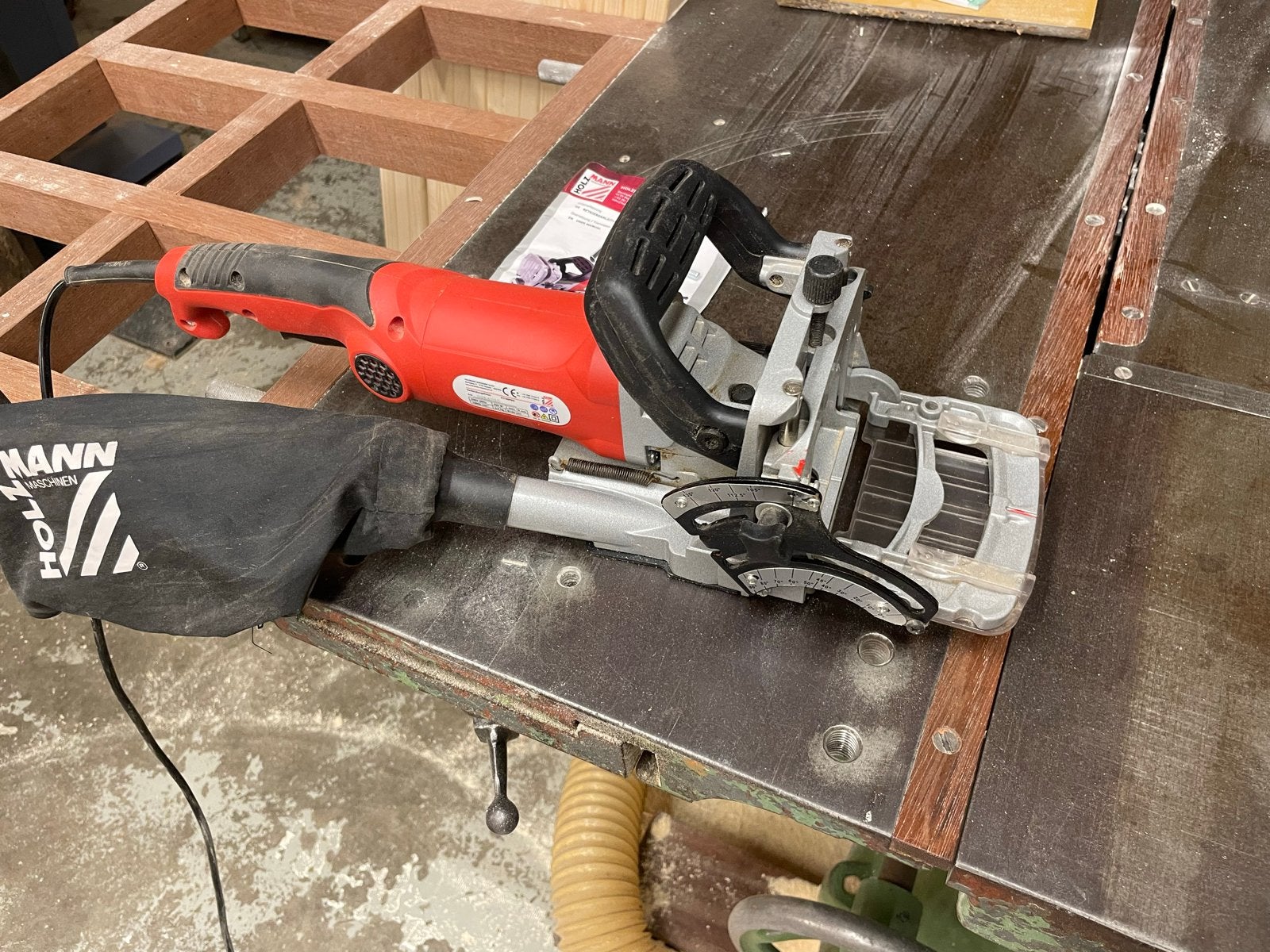 Holzmann Lamellenfrees PJ100PRO, Doe-het-zelf en Verbouw, Ophalen of Verzenden, Gebruikt, Elektrisch, Lamellenfrees