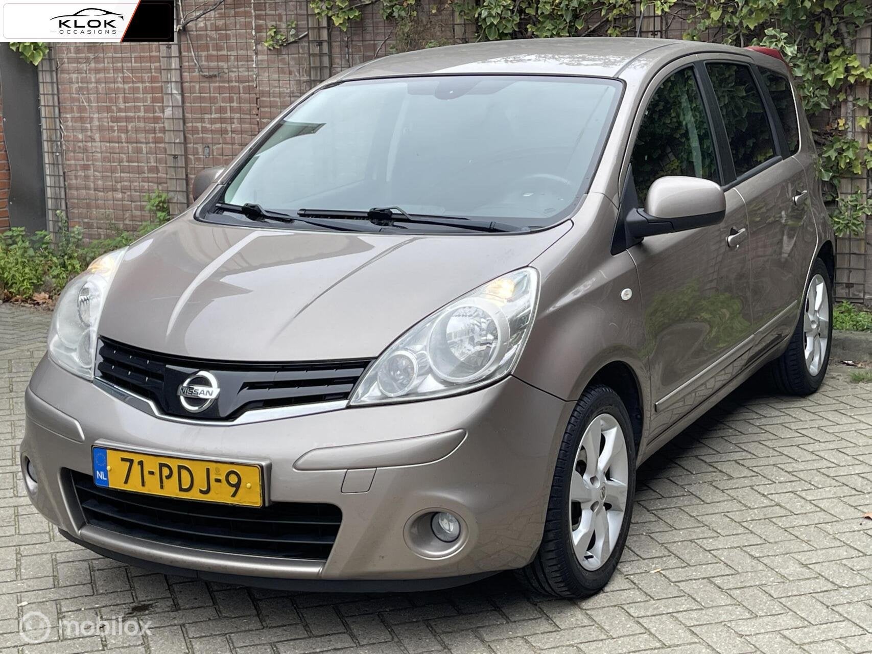 Nissan Note 1.4 Life + NAP cruise Clima trekhaak parkeersens, Voorwielaandrijving, 4 cilinders, Bruin, 49 €/maand