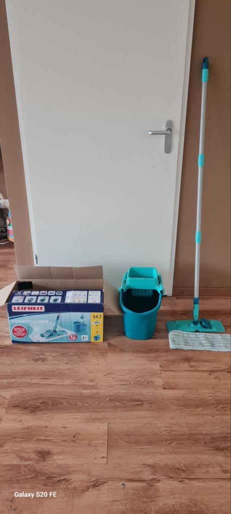 Complete leifheit Dweilemmer met swiffer en wringpers, Ophalen, Dweilemmer, -bak, of -wagen