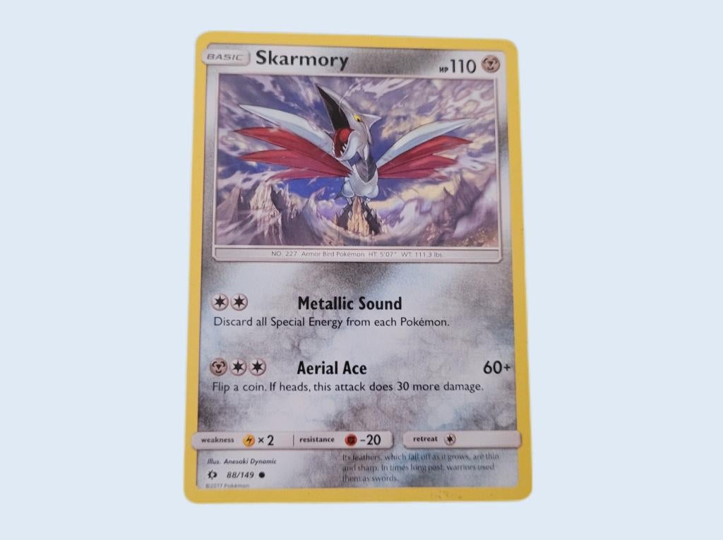 Pokémon Skarmory 88/149 Common - Sun & Moon 2017 ~ SJ4902, Ophalen of Verzenden, Zo goed als nieuw, Losse kaart