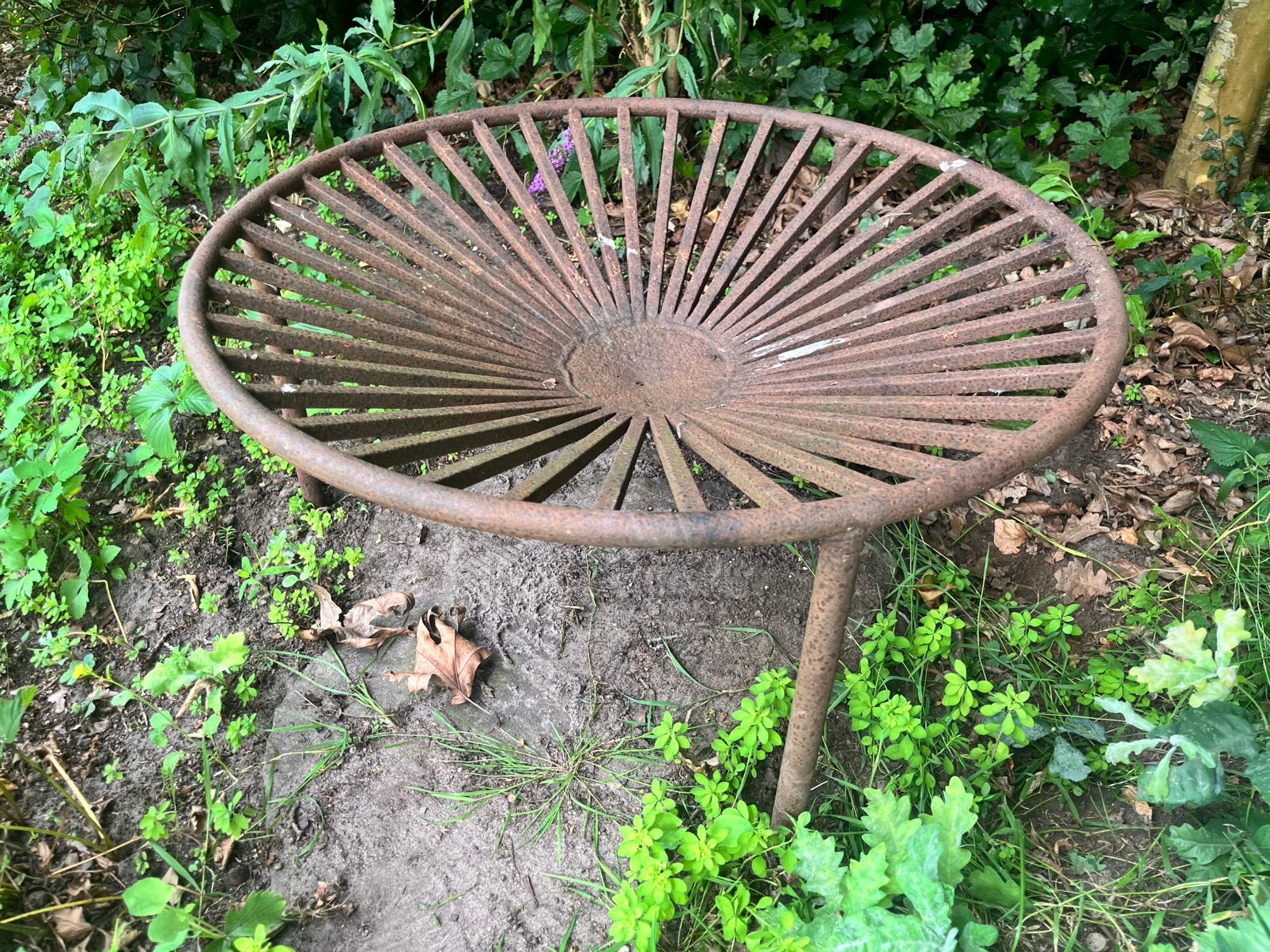 Grote stalen vuurkorf, Tuin en Terras, Vuurkorven, Ophalen, Gebruikt