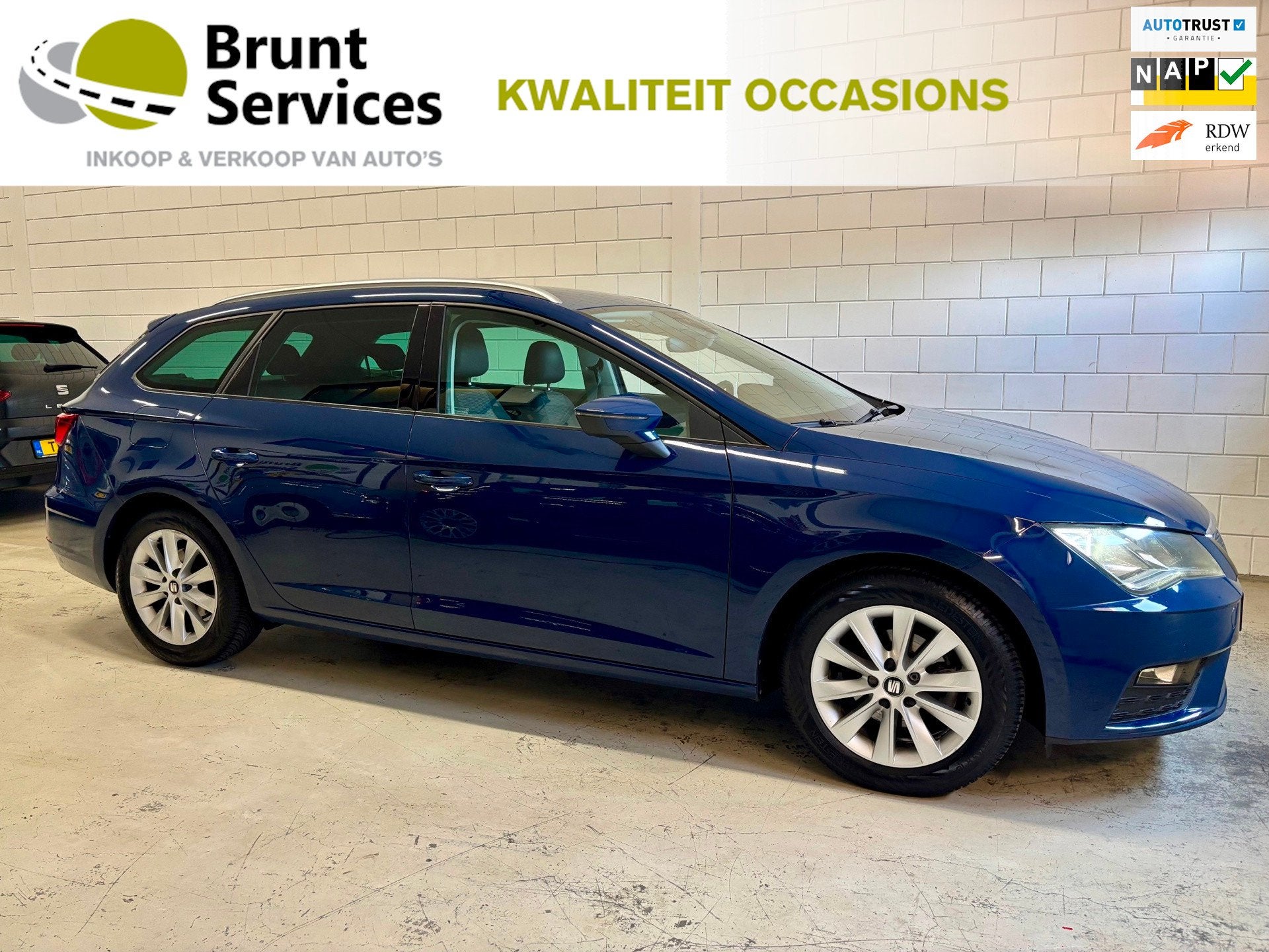 Seat Leon ST 1.0 EcoTSI Style Business Intense Bj19|Clima|11, Dealer onderhouden, Stof, Gebruikt, Met garantie (alle)