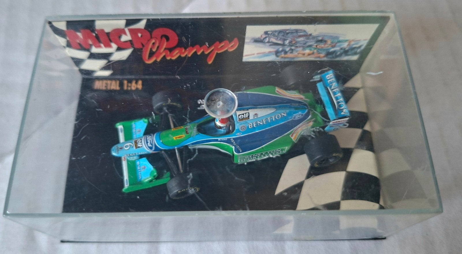 modelauto Micro Champs Benetton 1:64, Ophalen of Verzenden