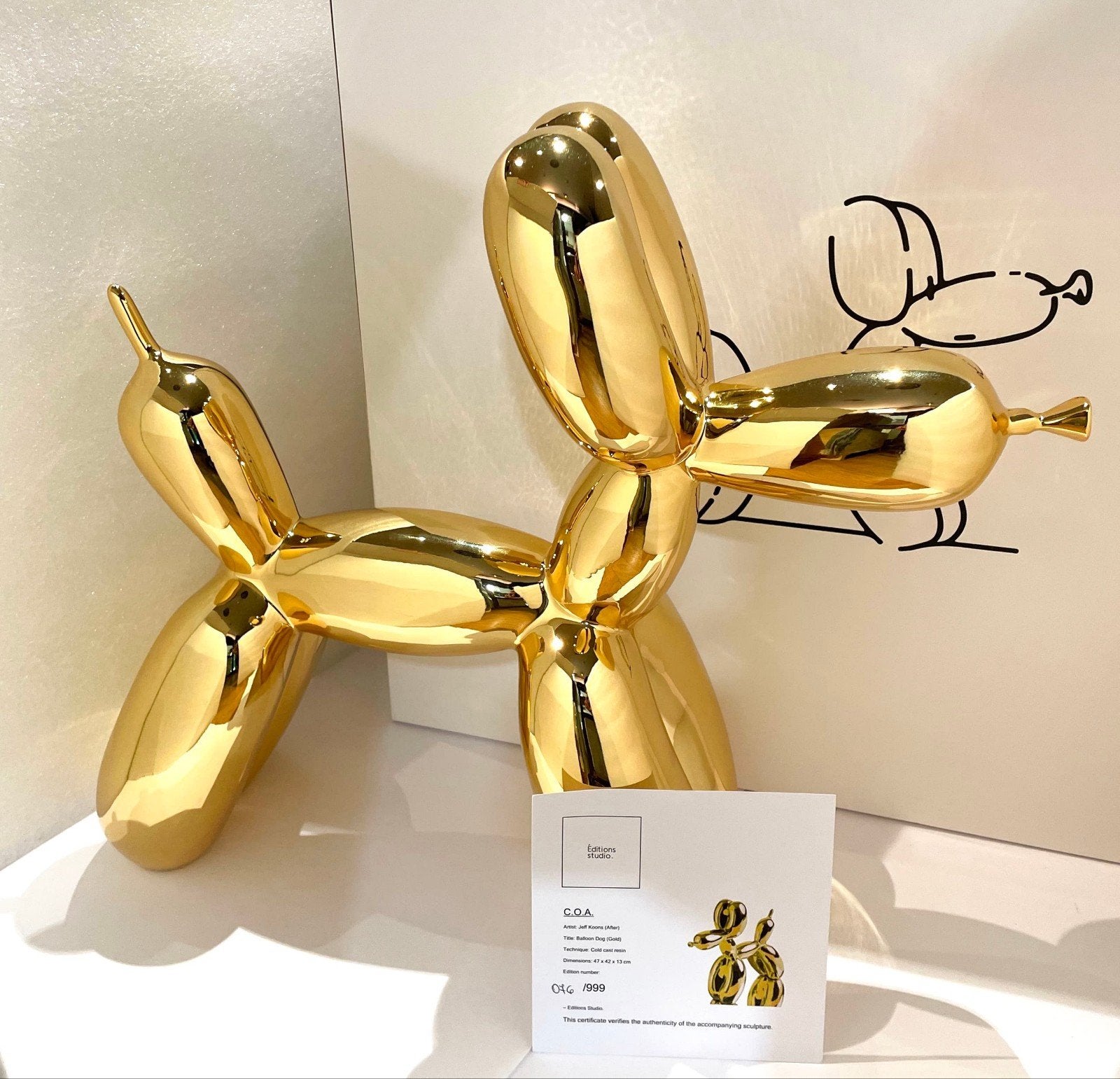 Balloon Dog Jeff Koons (After), Antiek en Kunst, Ophalen of Verzenden