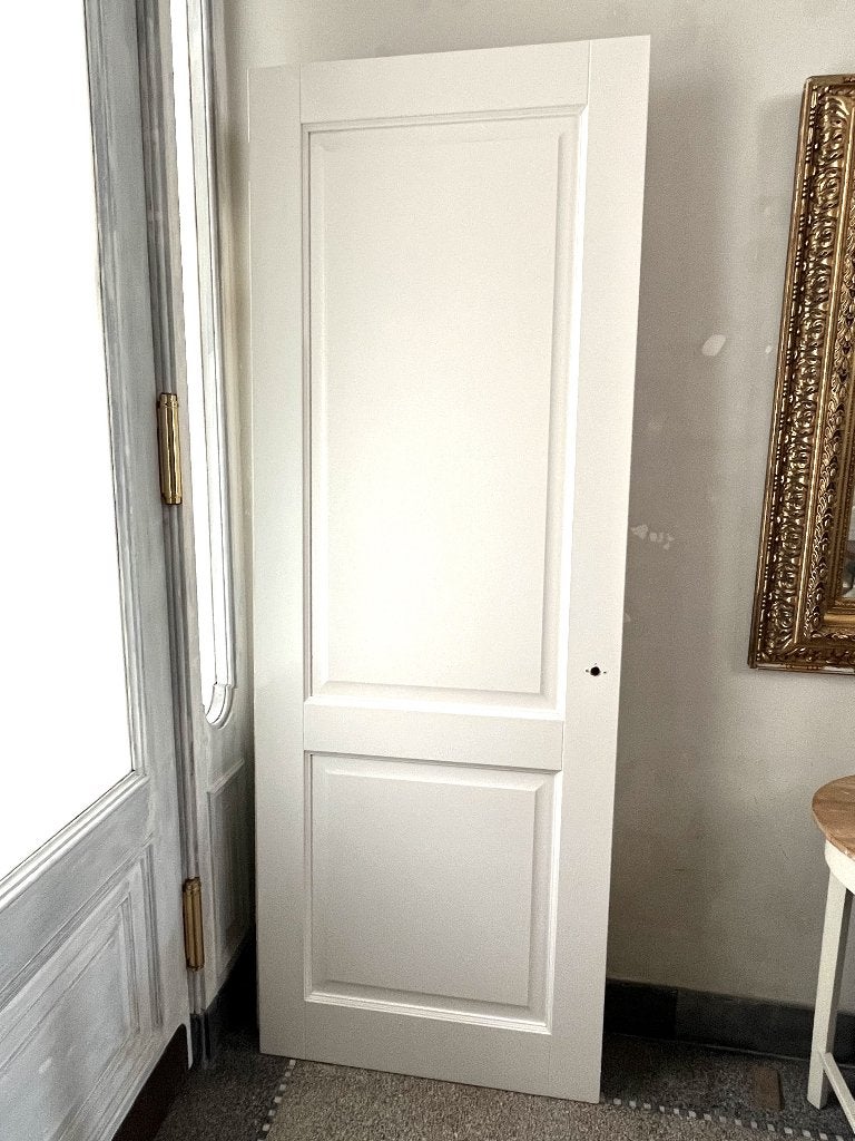 Paneeldeur binnendeur massief 230x83 cm stomp zgan, wit gesp, Ophalen, Binnendeur, Zo goed als nieuw, Hout