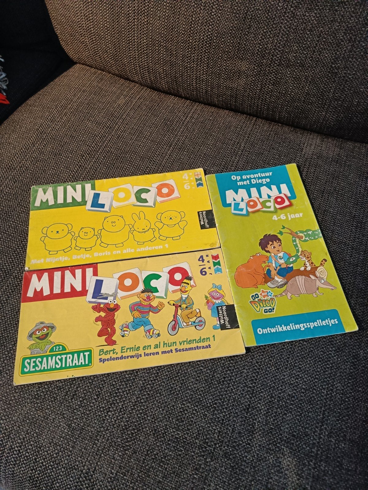 Mini Loco boekjes - Nijnjte, Sesamstraat, Diego, Ophalen of Verzenden, Gebruikt, Puzzelen