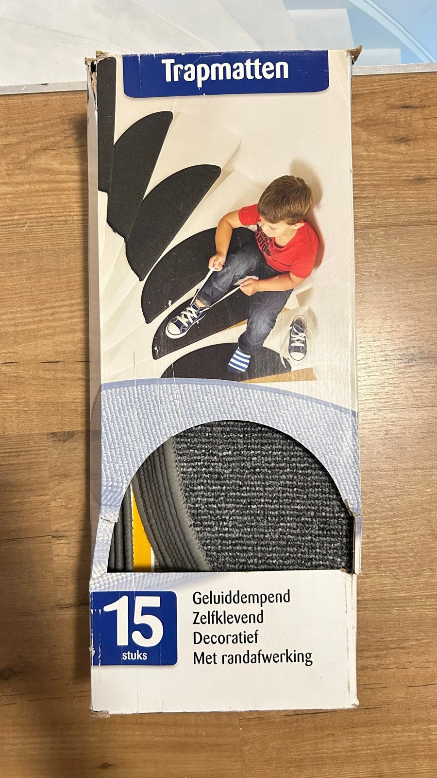 Nieuwe trapmattenset Suprime grijs - 15 stuks, Ophalen, Minder dan 50 cm, Nieuw, Grijs