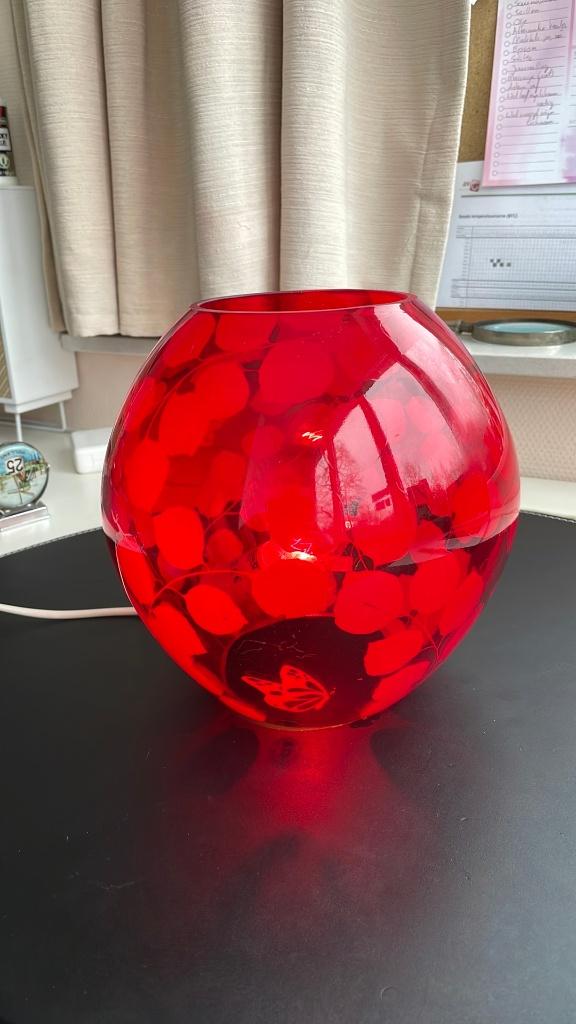Ikea lamp rood, Ophalen of Verzenden, Zo goed als nieuw, Minder dan 50 cm