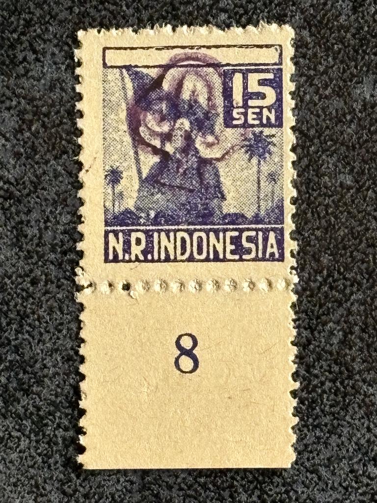 1946-47 DAI Nippon ORI violet op S31 15 sen blauw POSTFRIS, Postzegels en Munten, Ophalen of Verzenden, Postfris, Nederlands-Indië