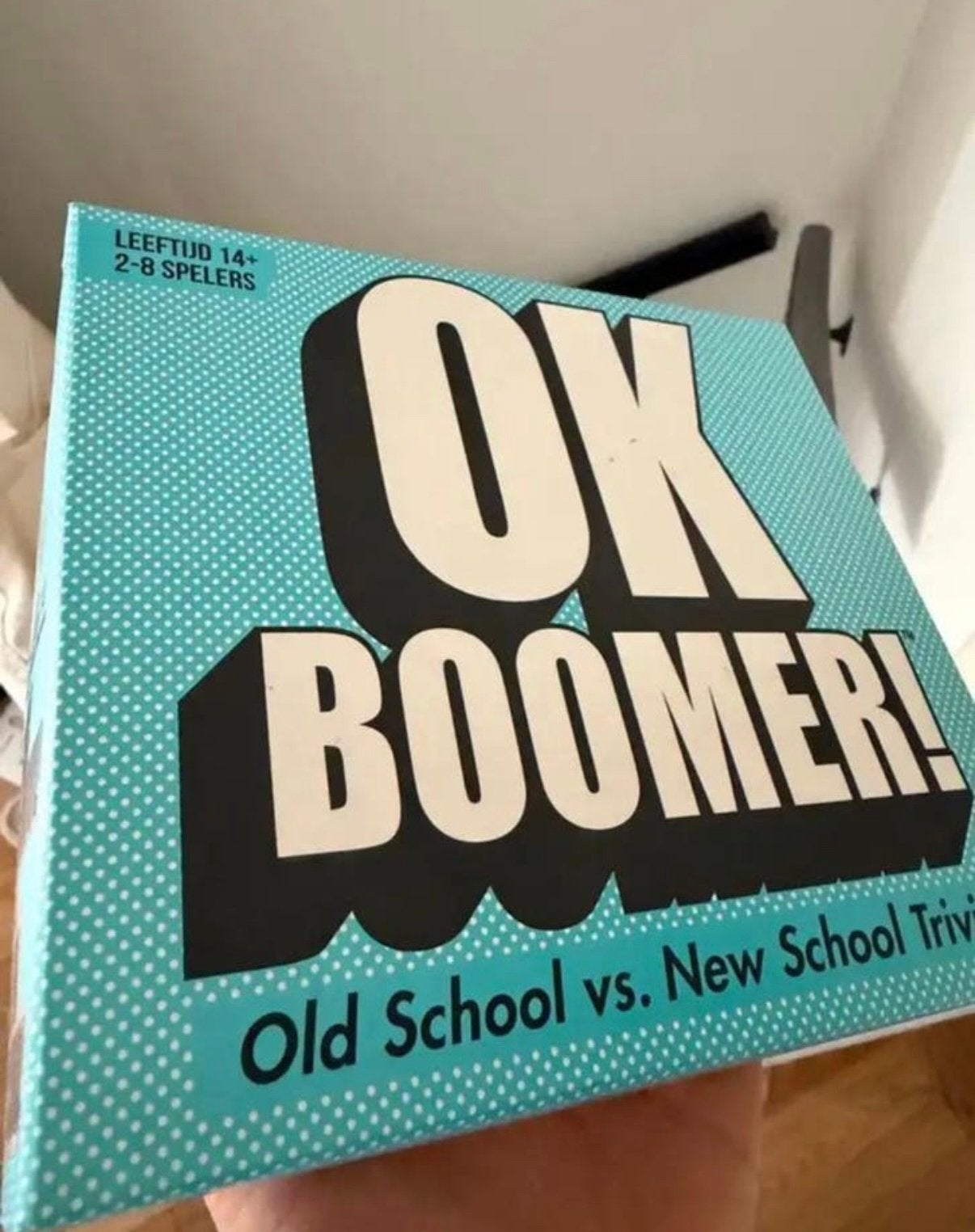 Ok Boomer spel, Ophalen, Zo goed als nieuw