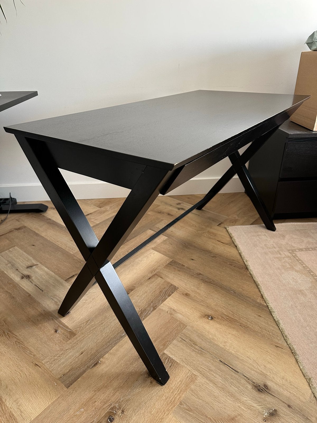 Bureau Wami table 120x60cm, Ophalen, Zwart, Gebruikt, Met lades