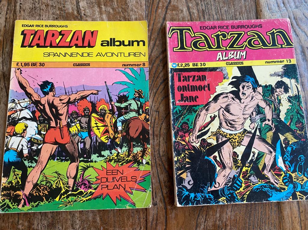 Tarzan comics  - Album 8 & 13, Meerdere comics, Ophalen of Verzenden, Gelezen, Amerika