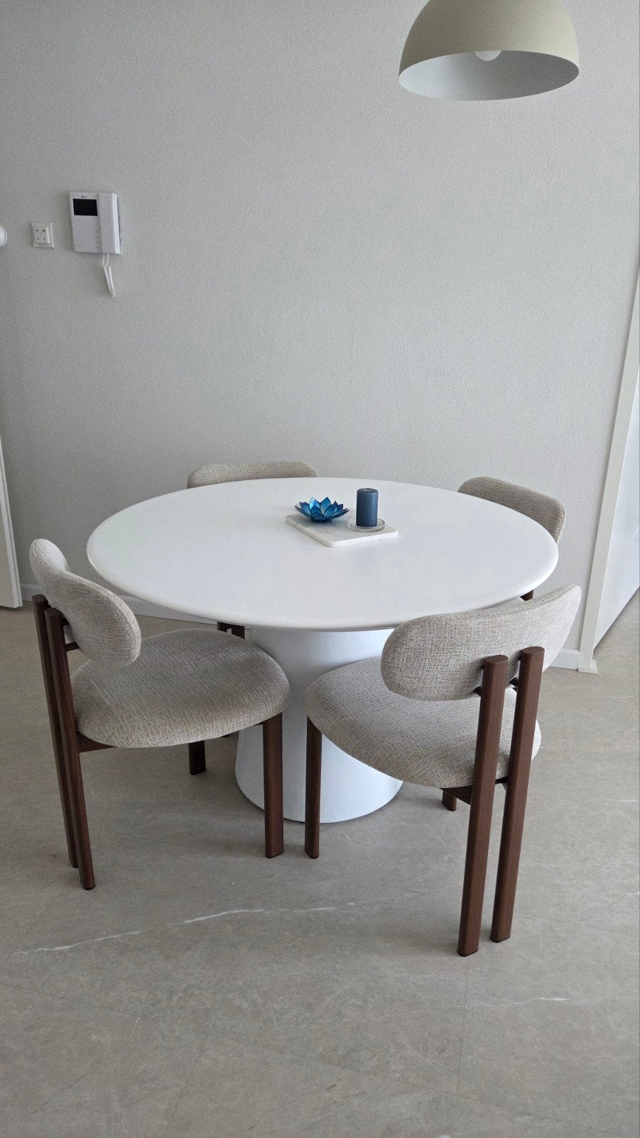 Sklum ronde eettafel noemi wit Ø120 cm, Gebruikt, Rond, Ophalen of Verzenden, Vier personen