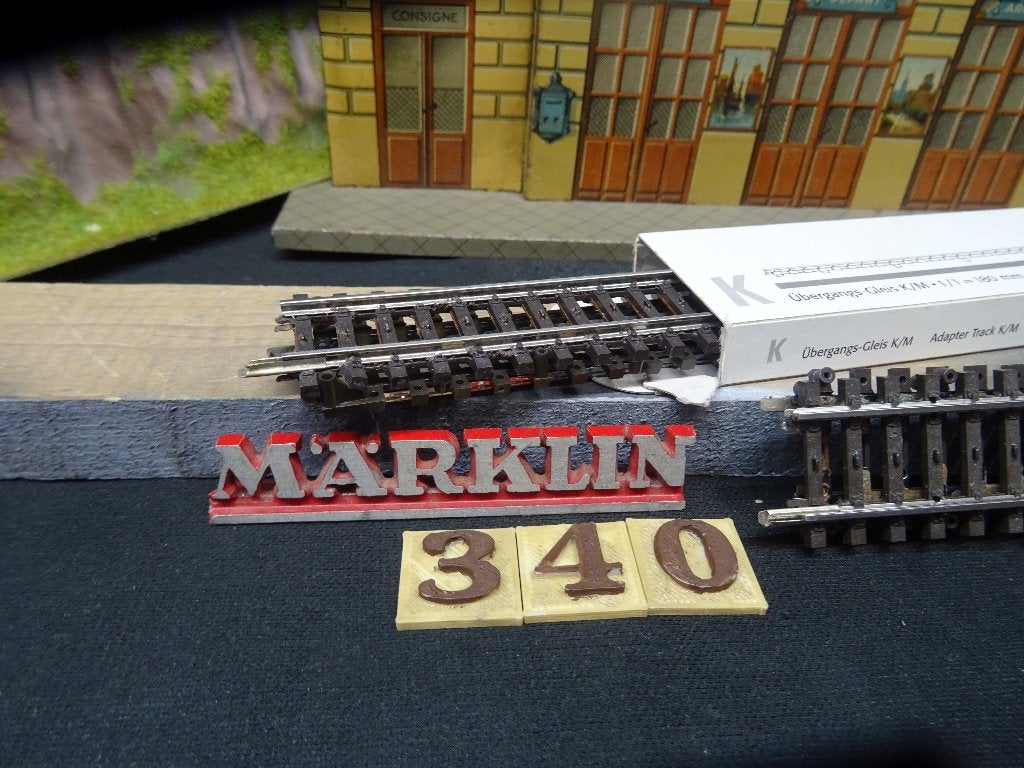 340=Marklin 2291 overgang rails van K naar M rails.1910, Hobby en Vrije tijd, Wisselstroom, Nieuw, Rails, Ophalen of Verzenden